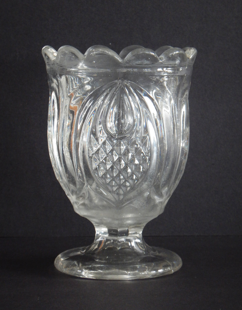 EAPG New England Pineapple pattern spooner full image 1