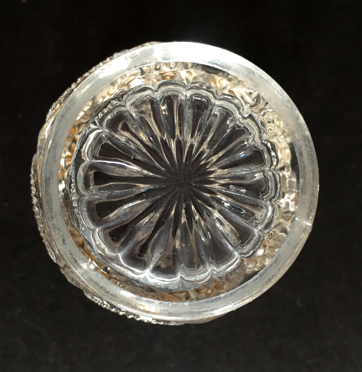 EAPG Galloway pattern toothpick holder bottom image