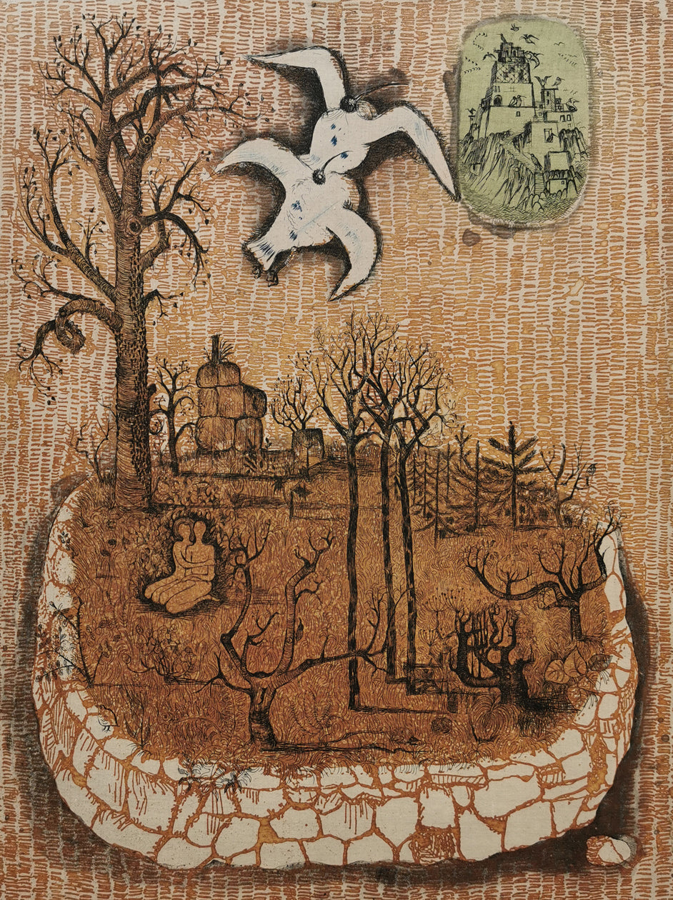 Lars Bo | Large Colour Etching - Garden of Eden