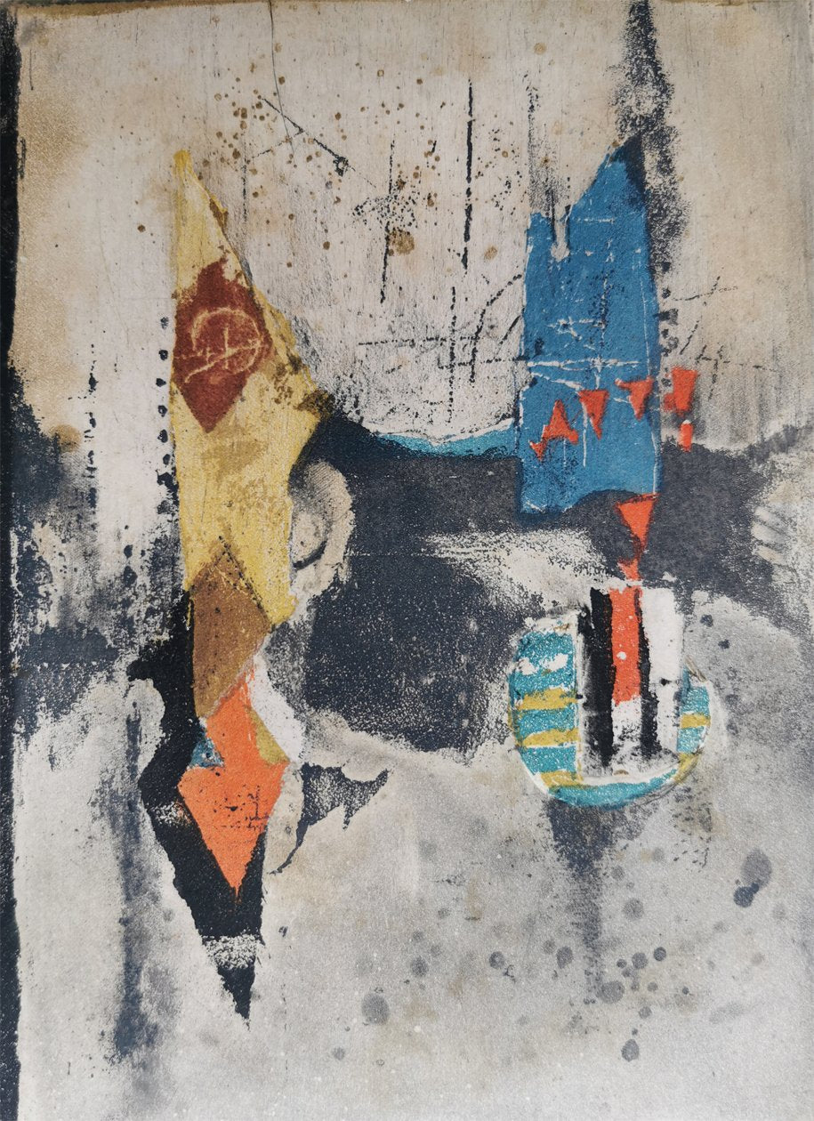 artist Johnny Friedlaender whole image of etching