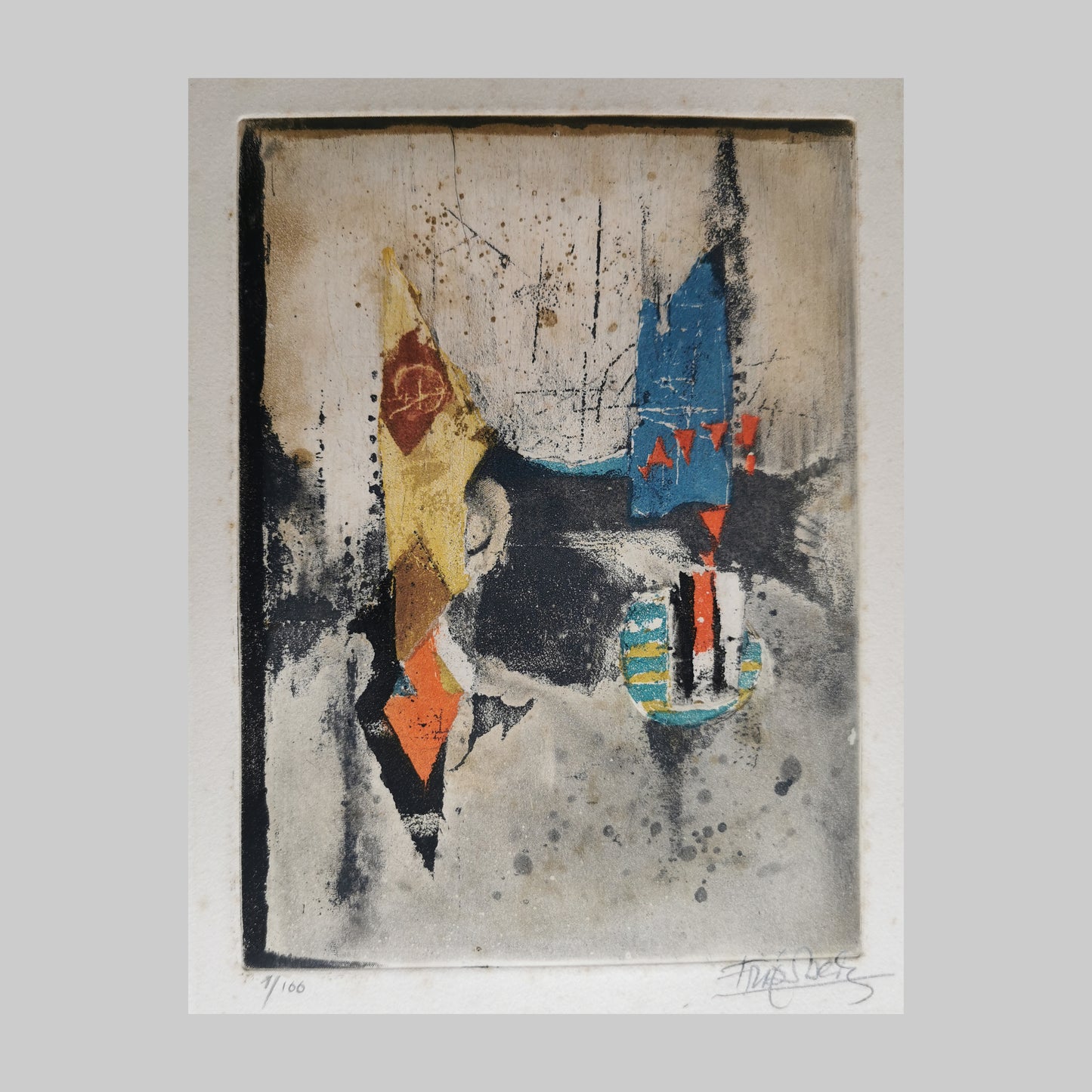 artist Johnny Friedlaender etching