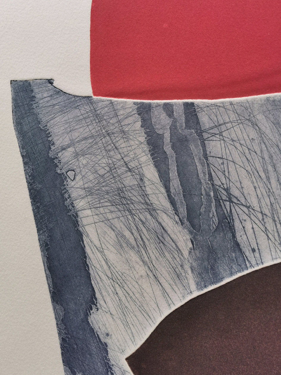 Gilou Brillant colour etching close up image