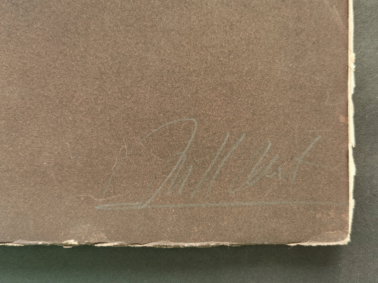 Gilou Brillant colour etching signature image