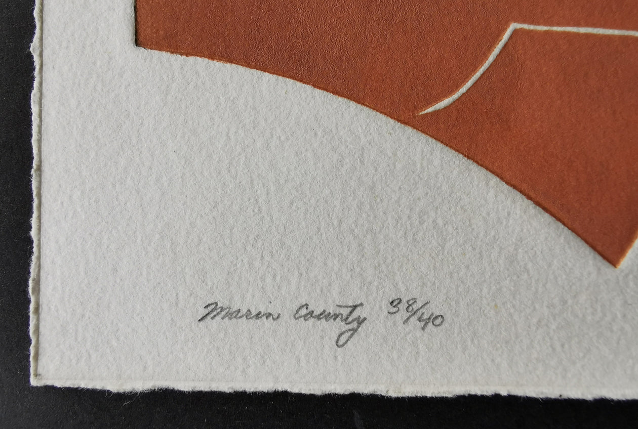 Jack F. Harris | Colour Collagraph - Marin County