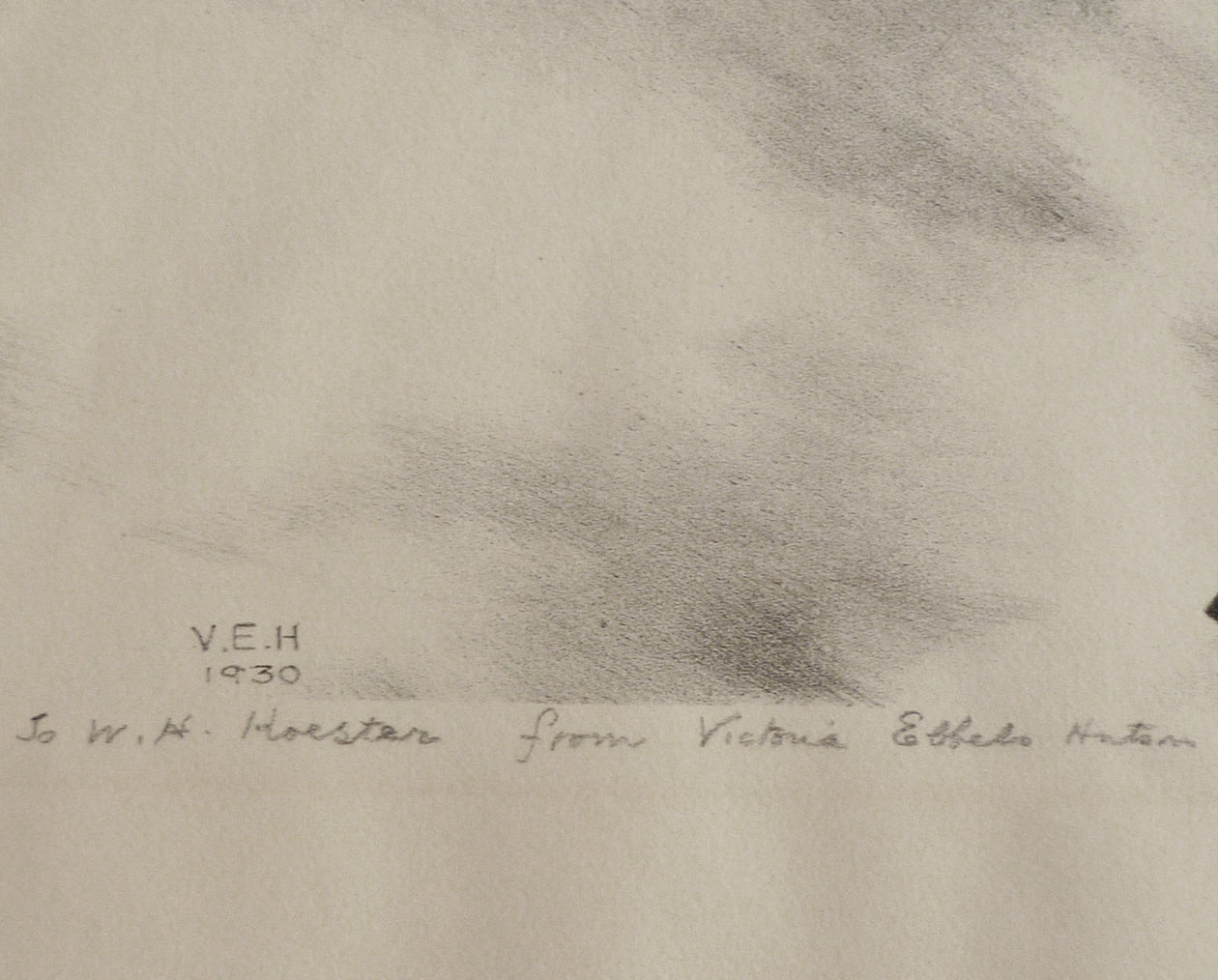 Victoria Hutson Huntley Lithograph Signed Dedication Photo