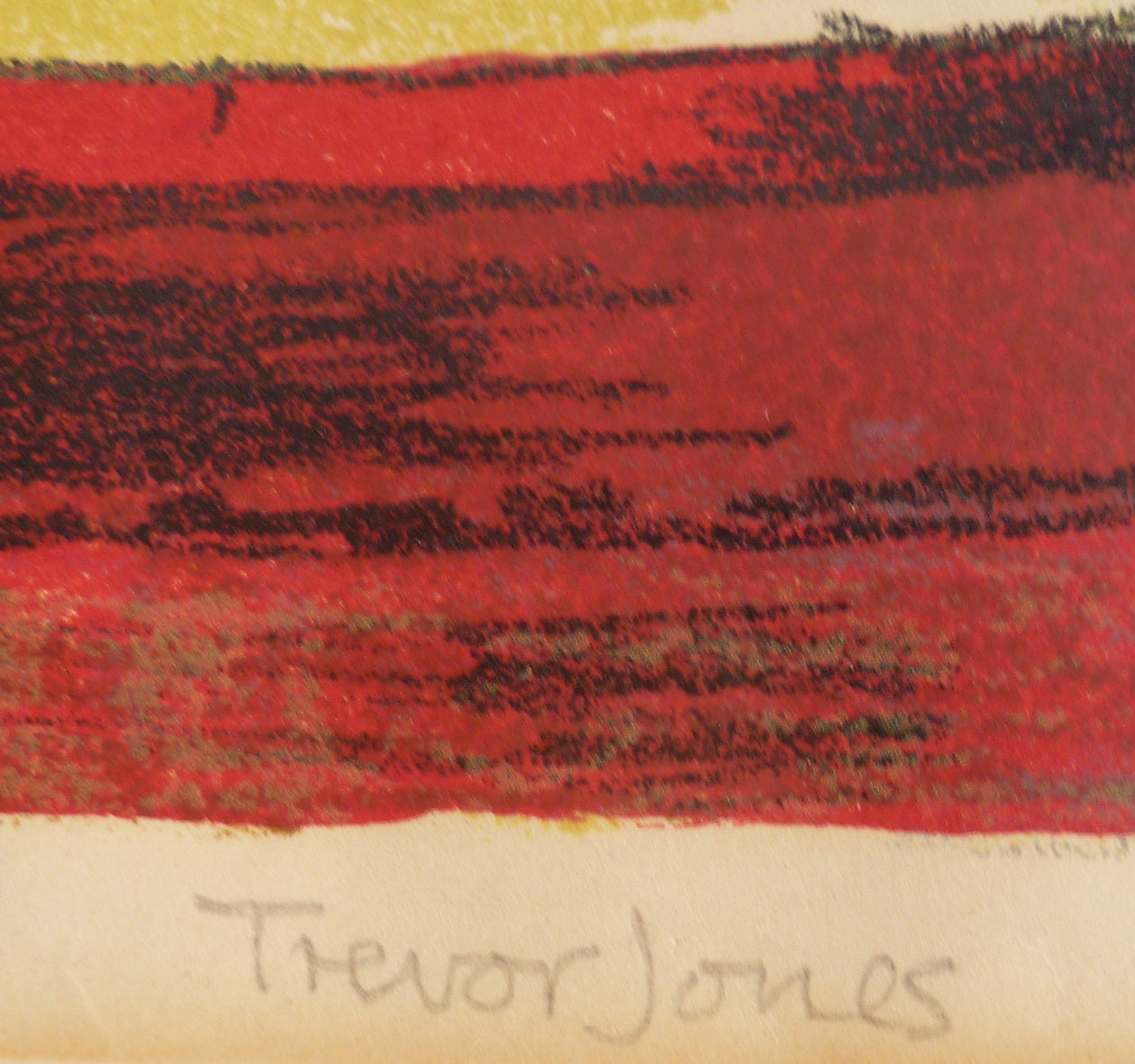 Trevor Jones Colour Lithograph Chelsea Reach Signature image