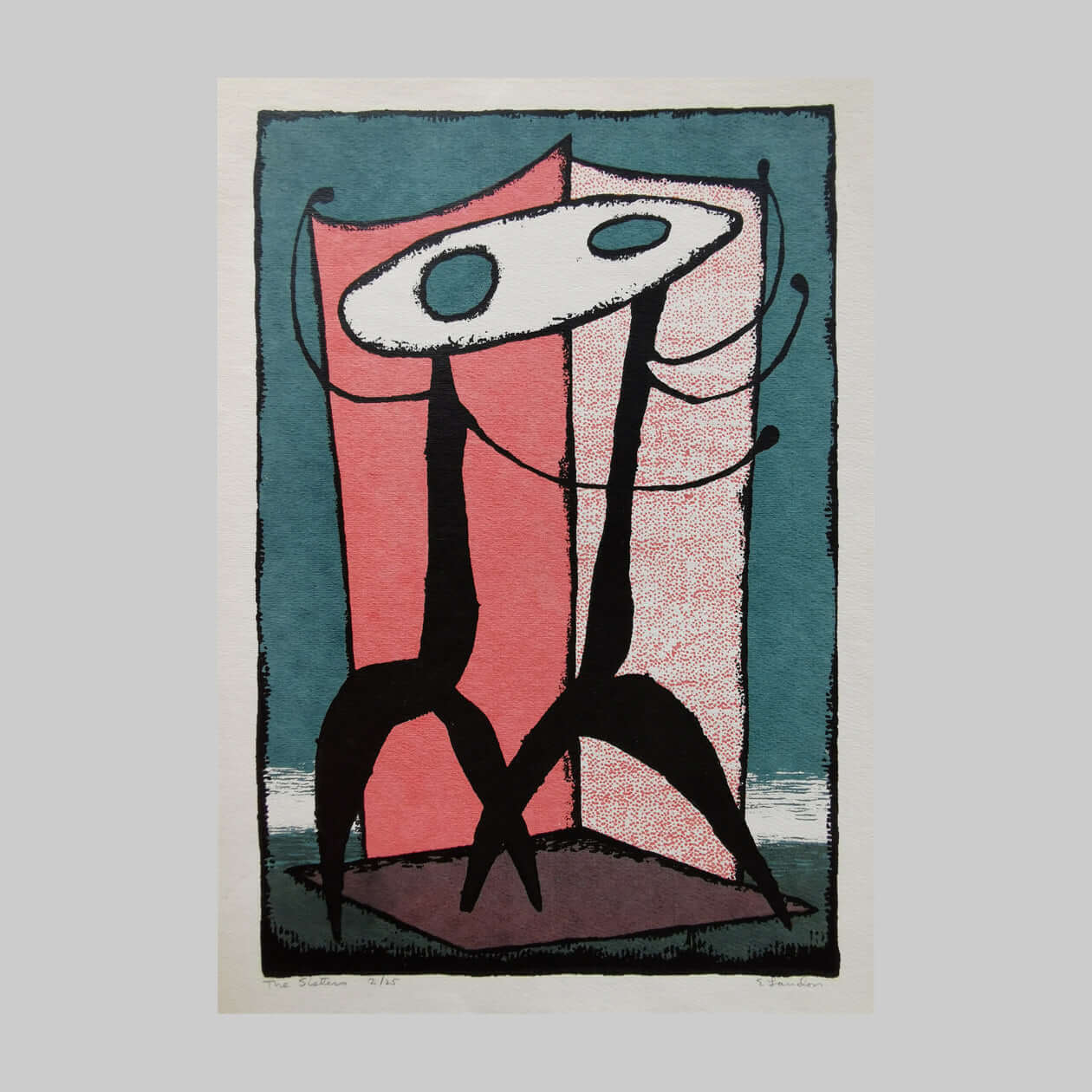Edward August Landon | Colour Serigraph - The Sisters