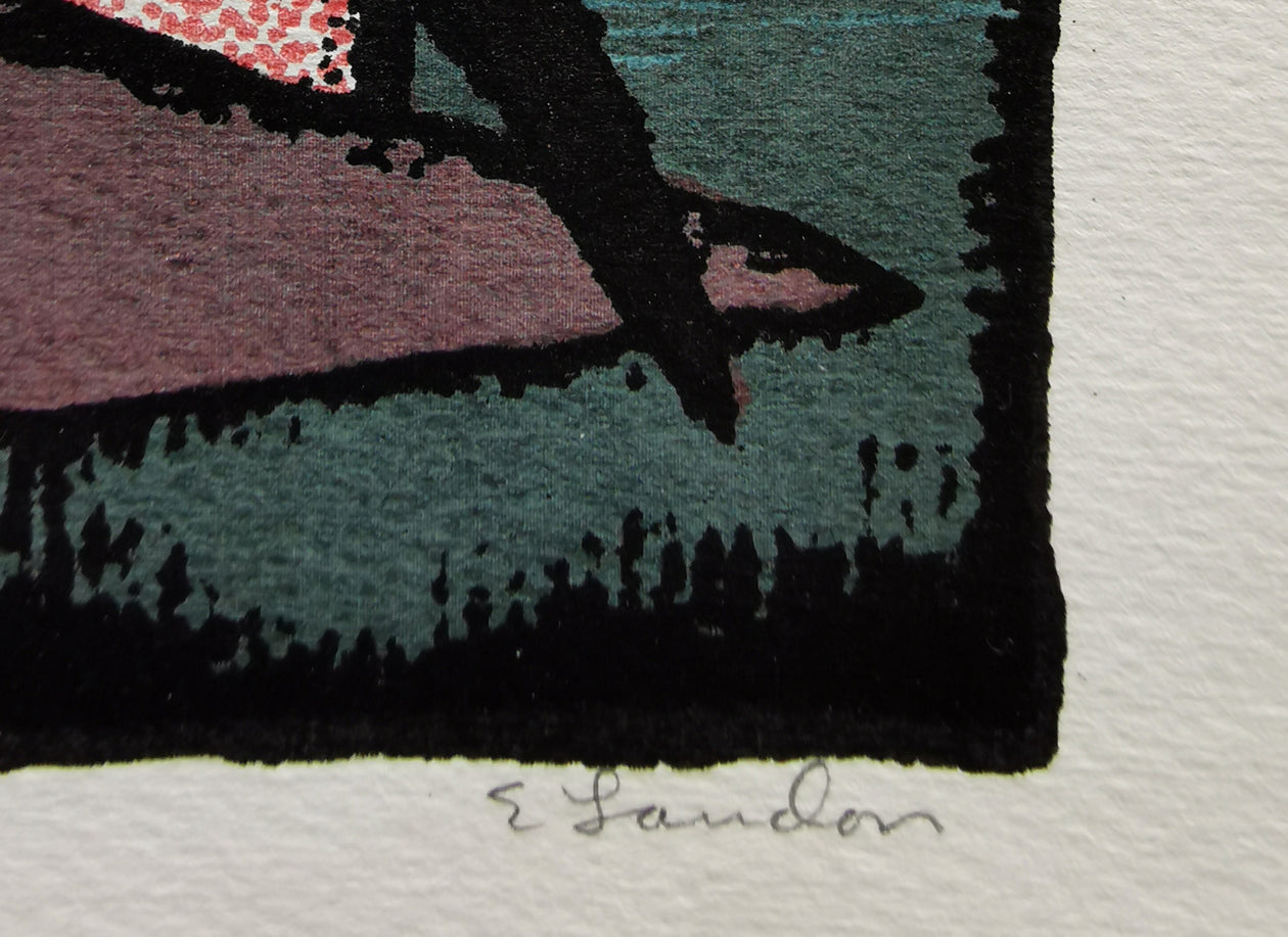 Edward August Landon | Colour Serigraph - The Sisters