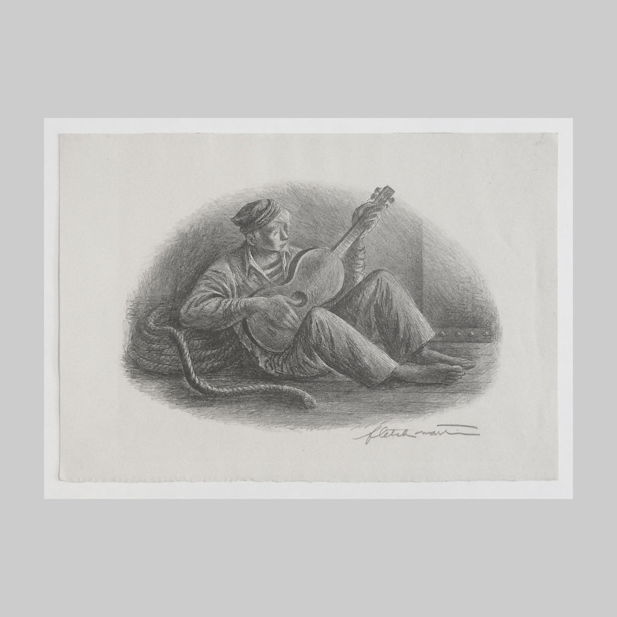 Fletcher Martin Lithograph 1940's Main image