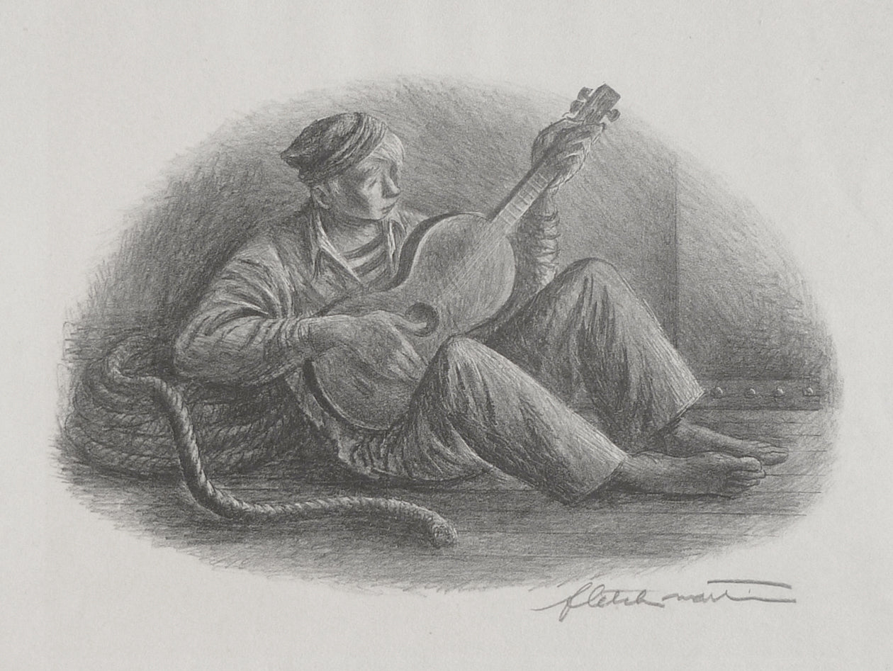 Fletcher Martin Lithograph 1940's full image