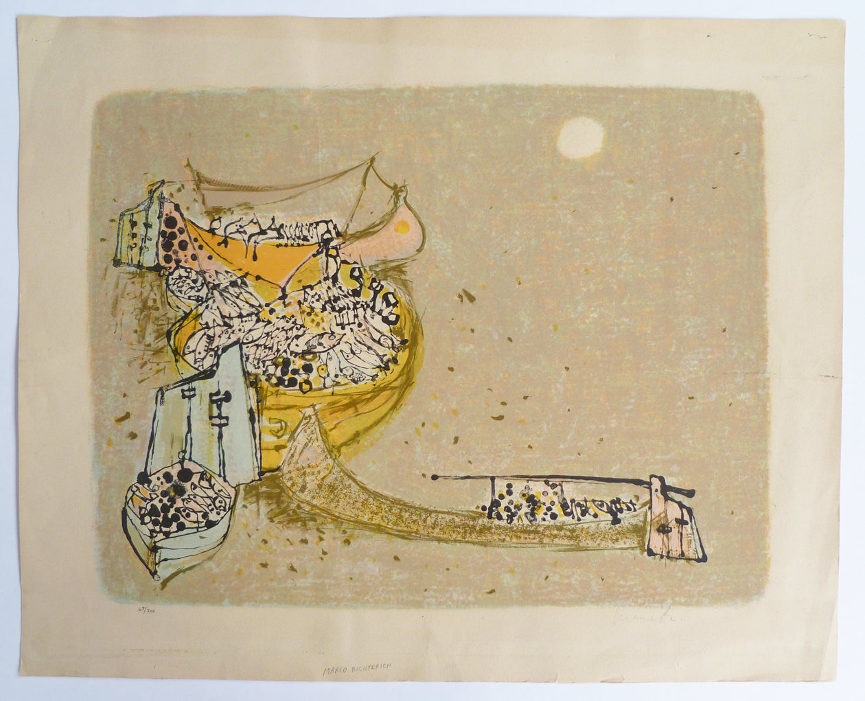 Marco Richterich Colour Lithograph full sheet image