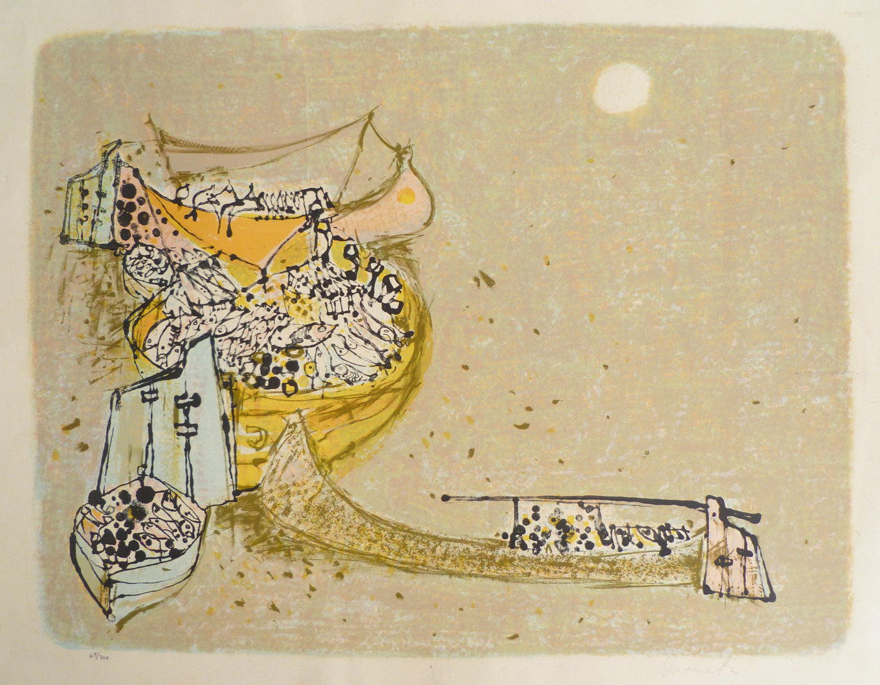 Marco Richterich Colour Lithograph matted image