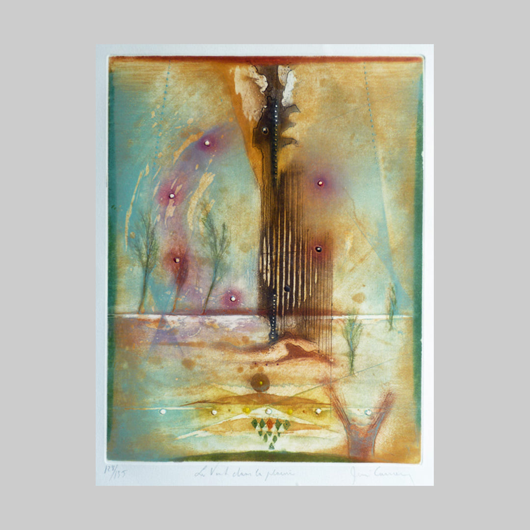 Image of Rene Carcan colour etching sold 2013