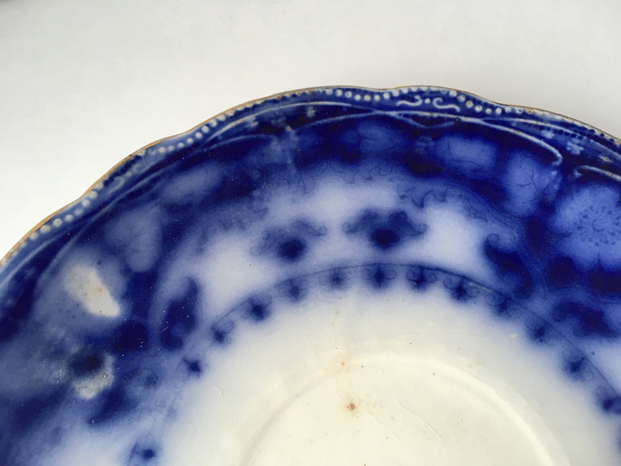 Crumlin Flow Blue Cup and Saucer saucer detail image
