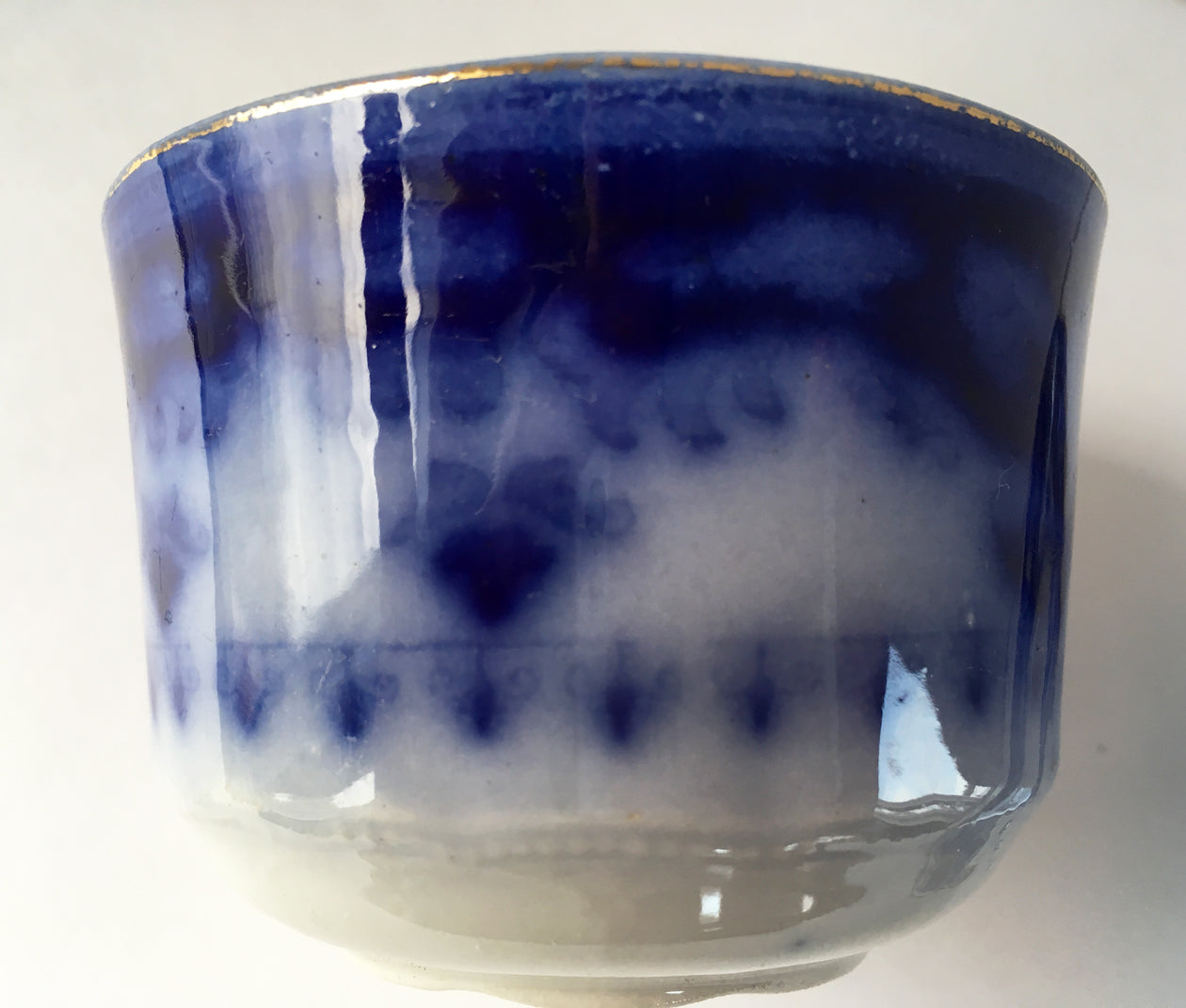 Crumlin Flow Blue Cup and Saucer side view image