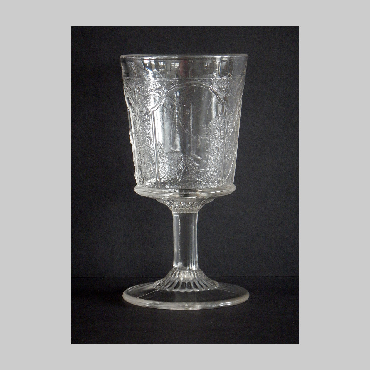 EAPG Canadian pattern glass goblet main image