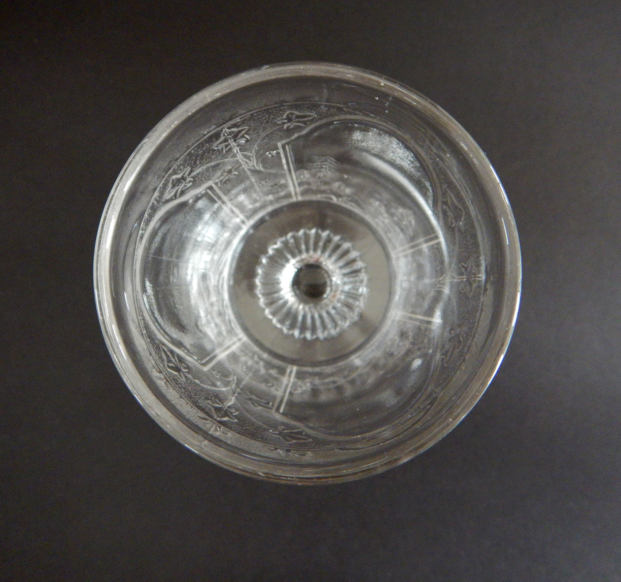 EAPG Canadian pattern glass goblet top image