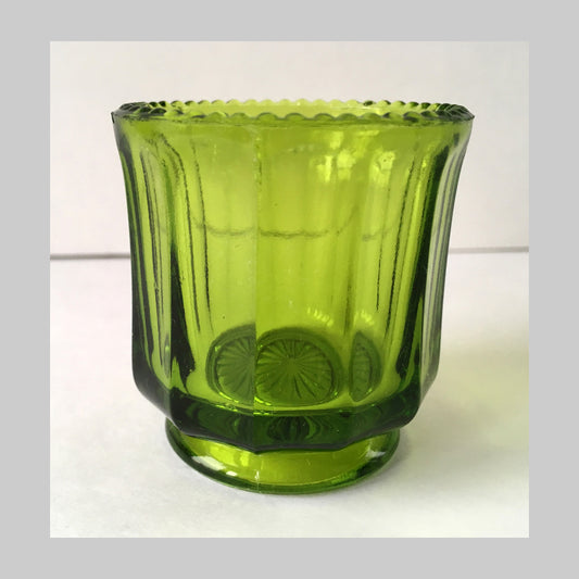EAPG Colonial Cambridge Green Glass Toothpick Holder main image