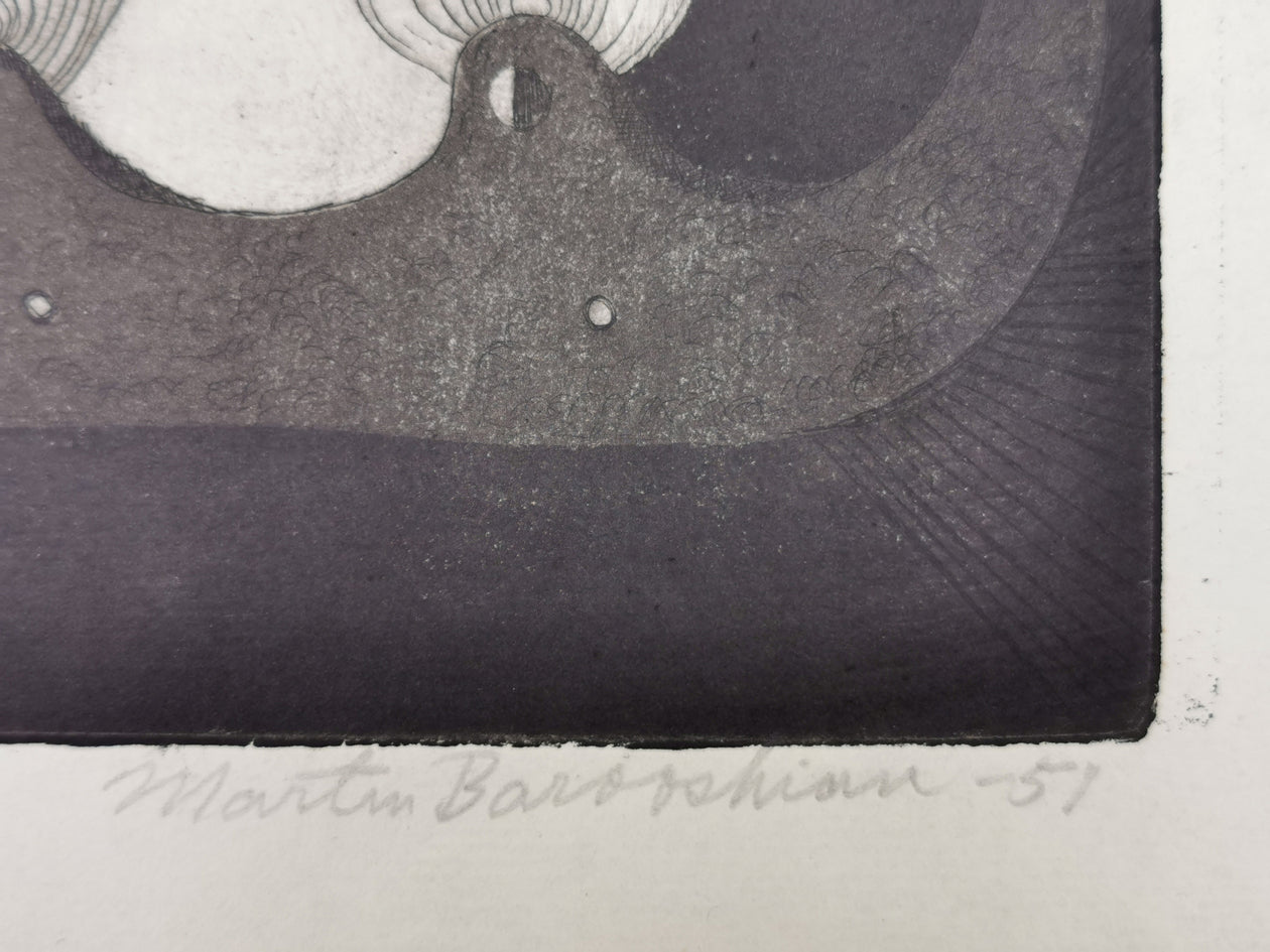Martin Barooshian Peter & the Wolf etching signature image