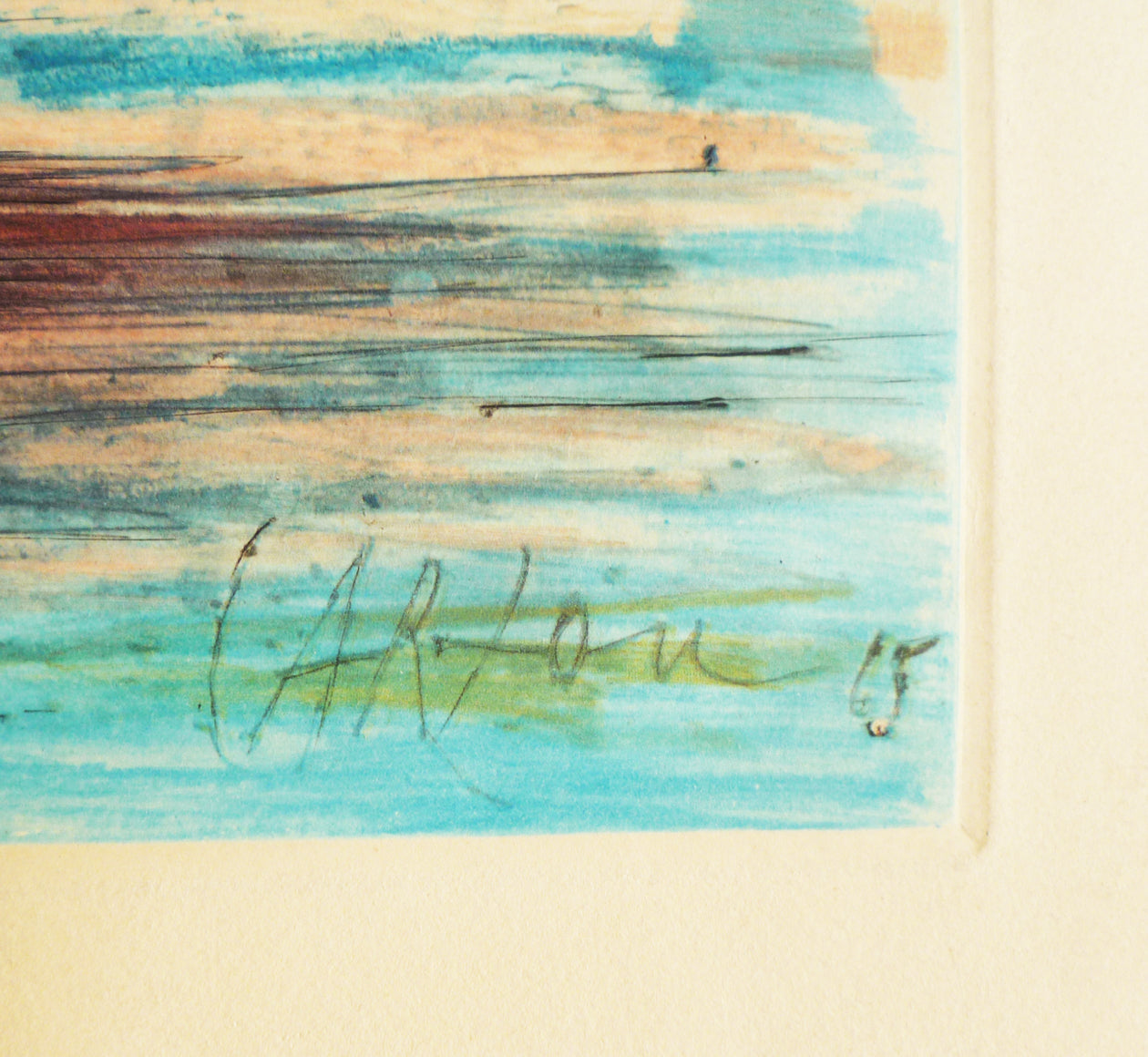 Jean Carzou Colour Etching signature image