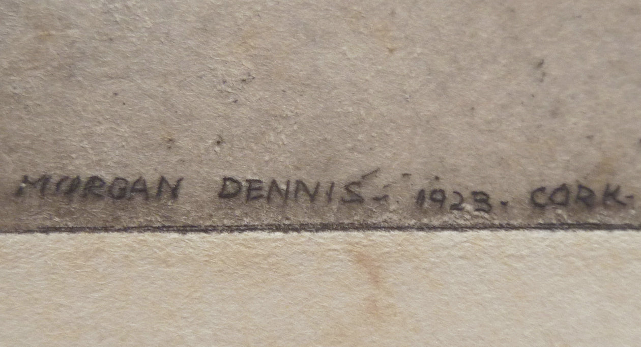 Morgan Dennis Etching Guinness outlet Plate Signature image