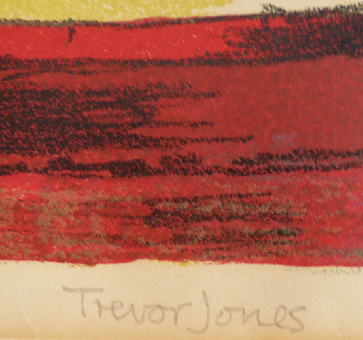 Trevor Jones Colour Lithograph Chelsea Reach Signature image