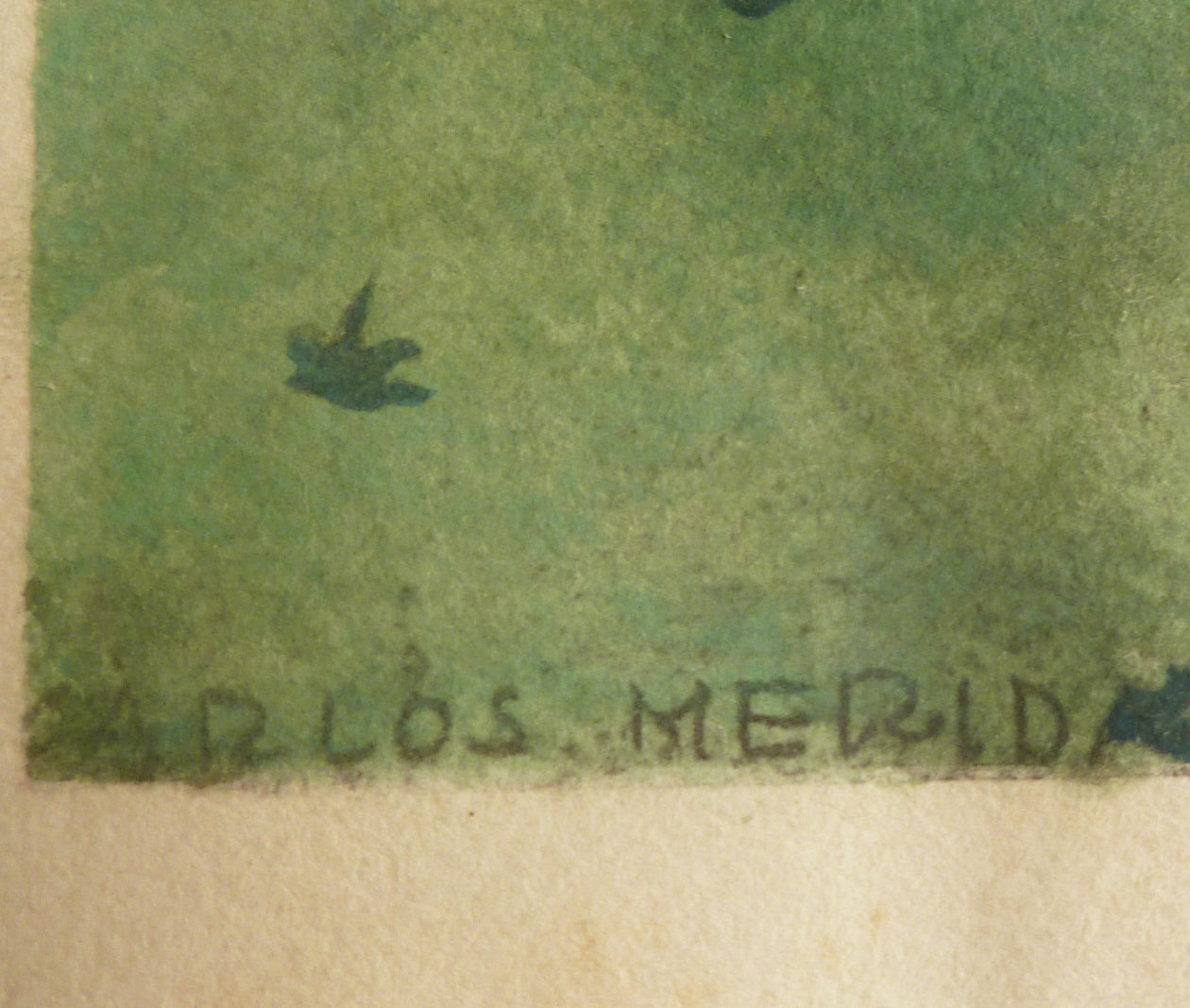 Carlos Merida early colour landscape lithograph signature view image