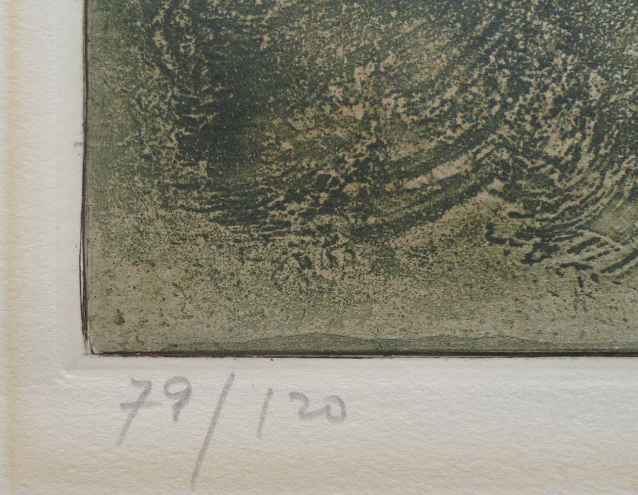 Kaiko Moti large landscape colour aquatint etching numbering image