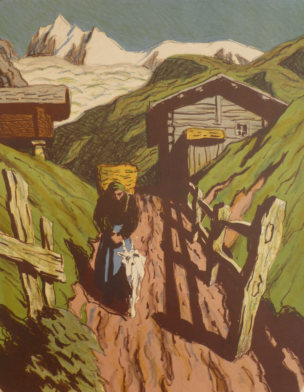 Fred Stauffer Colour Lithograph close view image